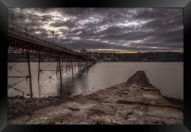 Bangor Pier at Dusk Framed Print by Jon Lingwood