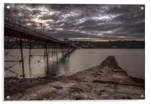 Bangor Pier at Dusk Acrylic by Jon Lingwood
