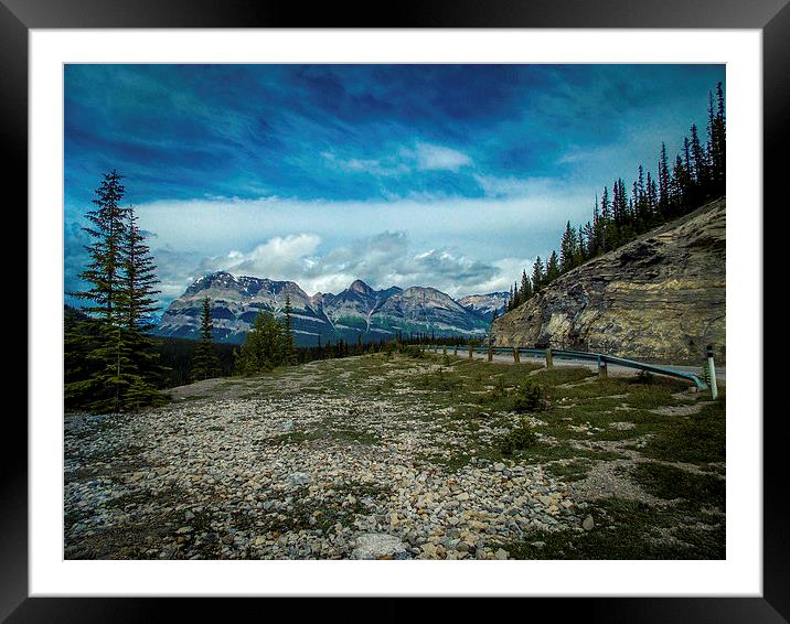 Trans-Canada Highway Rocky Mountains Framed Mounted Print by Chris Curry