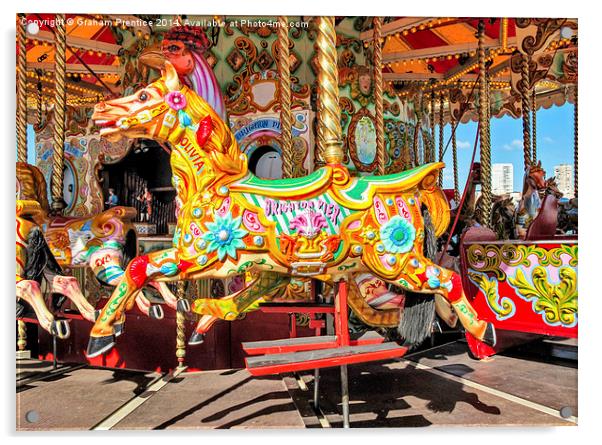  Carousel Horse Acrylic by Graham Prentice