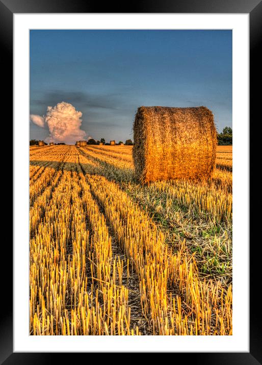  The farm and the face in the cloud Framed Mounted Print by David Pyatt
