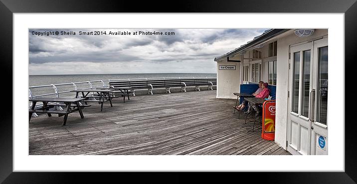  Cromer pier - a summer's day Framed Mounted Print by Sheila Smart