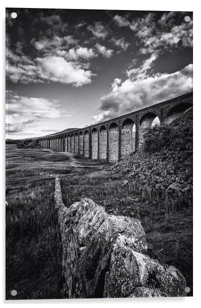  Ribblehead Viaduct in Yorkshire Acrylic by Andy McGarry