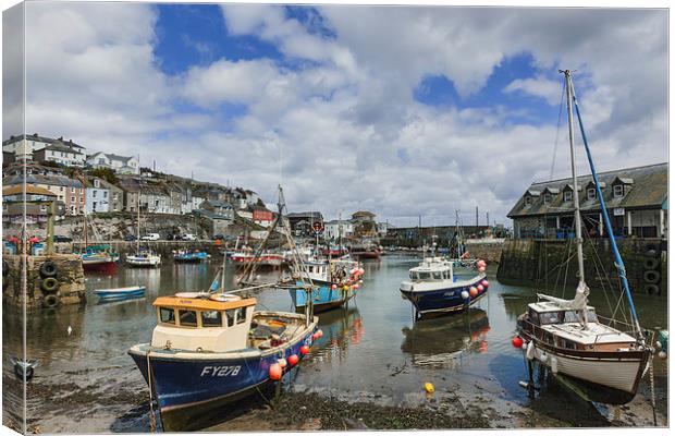  Mevagissey Harbour Canvas Print by Ian Duffield