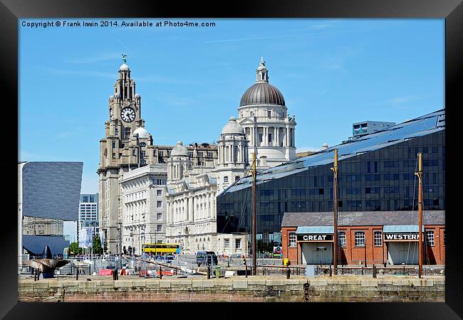  Liverpool’s Iconic ‘Three Graces’ viewed from Alb Framed Print by Frank Irwin