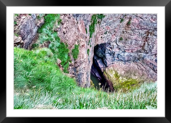 Natural Cave   Framed Mounted Print by Valerie Paterson