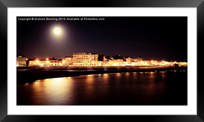  Margate At Night Framed Mounted Print by Graham Beerling