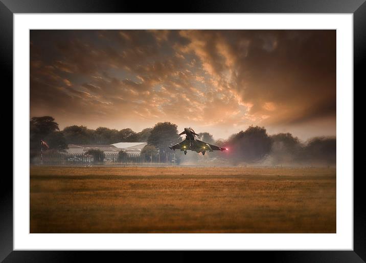 Conningsby euro fighter Scramble Framed Mounted Print by Jason Green
