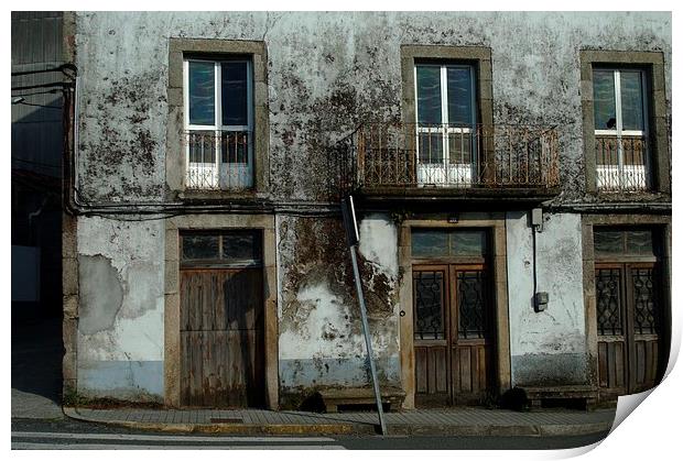  Derelict house in the way to Saint James Print by Jose Manuel Espigares Garc