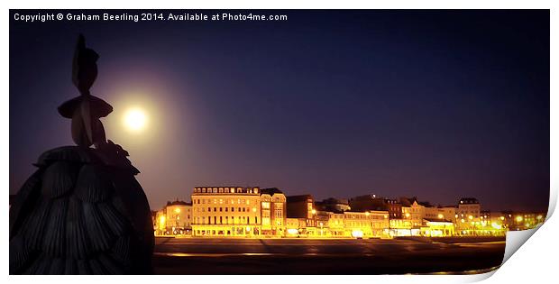  Margate At Night Print by Graham Beerling