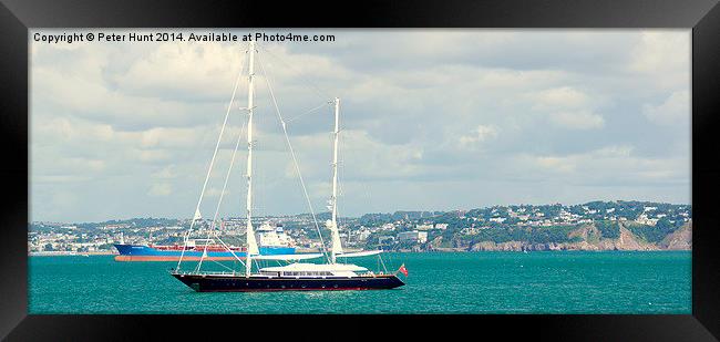  The Super Yacht Phryne Framed Print by Peter F Hunt