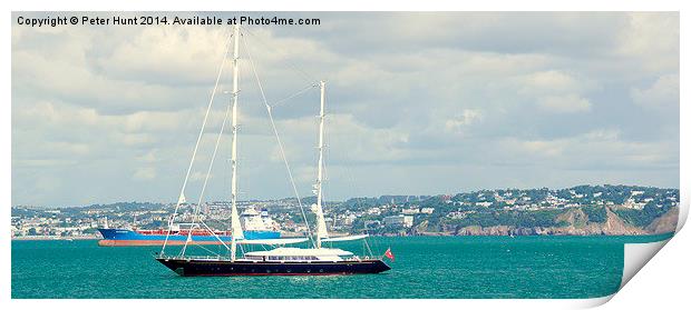  The Super Yacht Phryne Print by Peter F Hunt