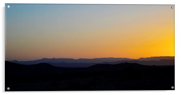  Sunset Prescott Vally Acrylic by Angela Rowlands