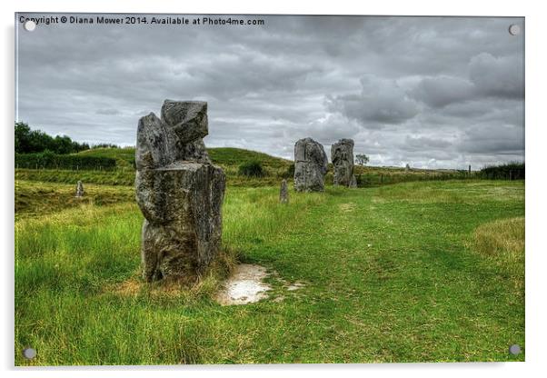  Avebury Acrylic by Diana Mower