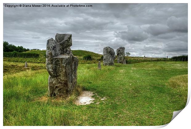  Avebury Print by Diana Mower