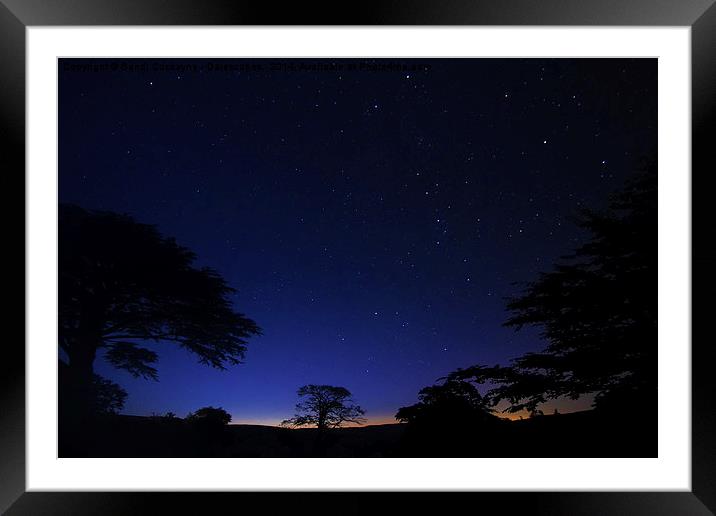  Starry Starry Night.... Picture Palette Blue and  Framed Mounted Print by Sandi-Cockayne ADPS