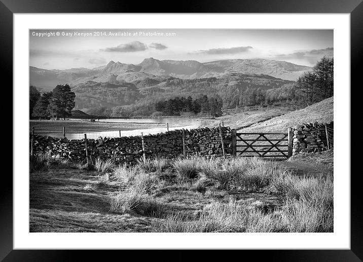  Wise Een Tarn & The Langdale Pikes Framed Mounted Print by Gary Kenyon