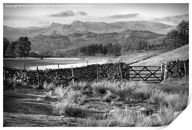  Wise Een Tarn & The Langdale Pikes Print by Gary Kenyon