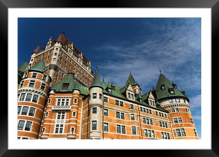 Chateau Frontenac Framed Mounted Print by Steve Wilson