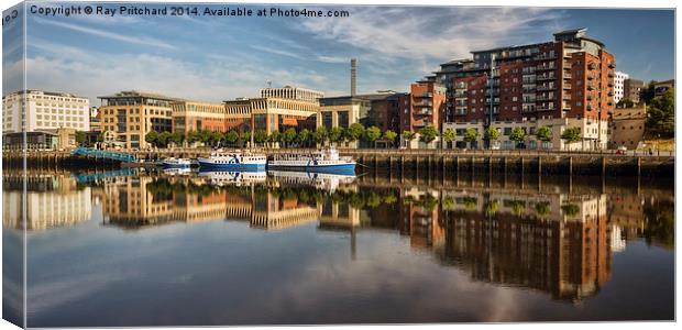  Newcastle Quayside Canvas Print by Ray Pritchard