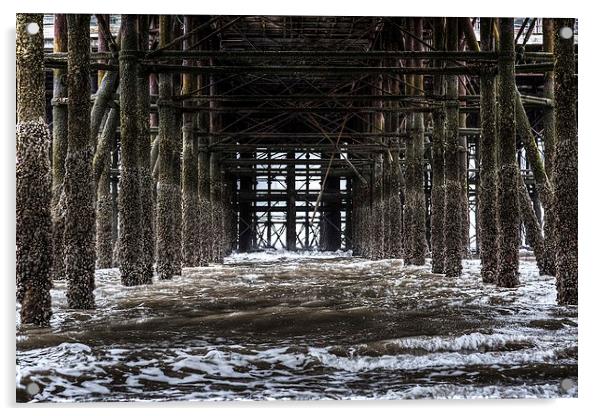 Underneath the Pier Acrylic by Jon Lingwood