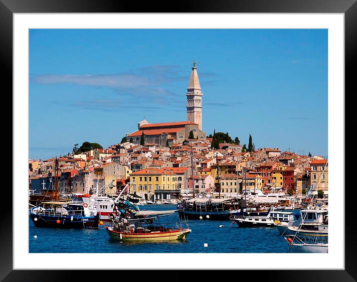  The spectacular town of Rovinj Croatia Framed Mounted Print by Judith Lightfoot