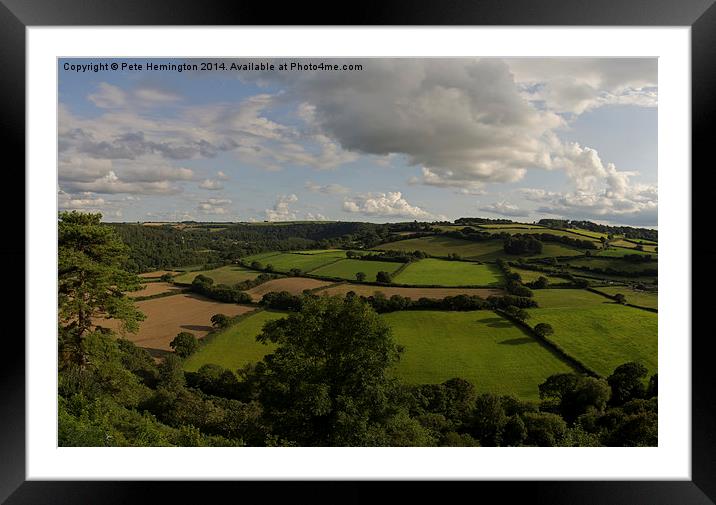  Torridge Valley from Great Torrington Framed Mounted Print by Pete Hemington
