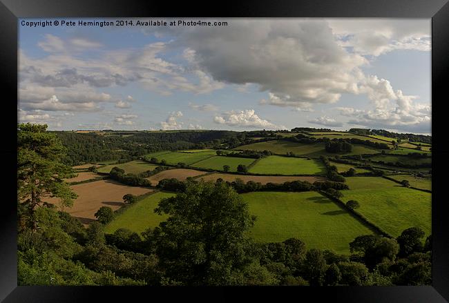  Torridge Valley from Great Torrington Framed Print by Pete Hemington