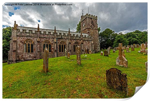   St Cyres and St Julitta Church, Exeter Print by Pete Lawless