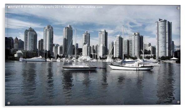Vancouver Harbour Acrylic by rawshutterbug 