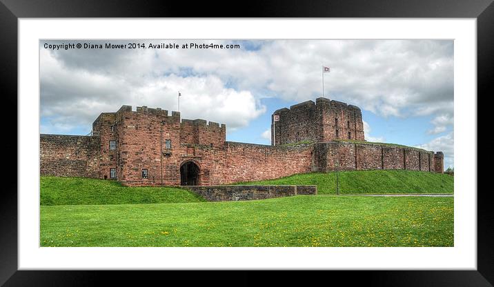  Carlisle Castle Framed Mounted Print by Diana Mower
