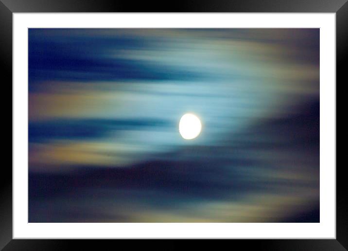  Mistaken moon abstract Framed Mounted Print by Simon Philp