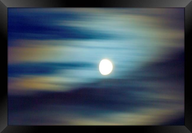  Mistaken moon abstract Framed Print by Simon Philp