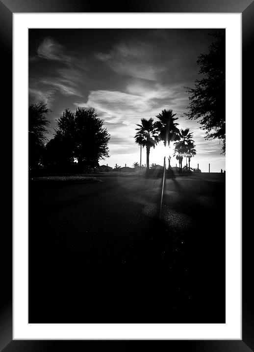  Florida Sunset Framed Mounted Print by Jon Lingwood