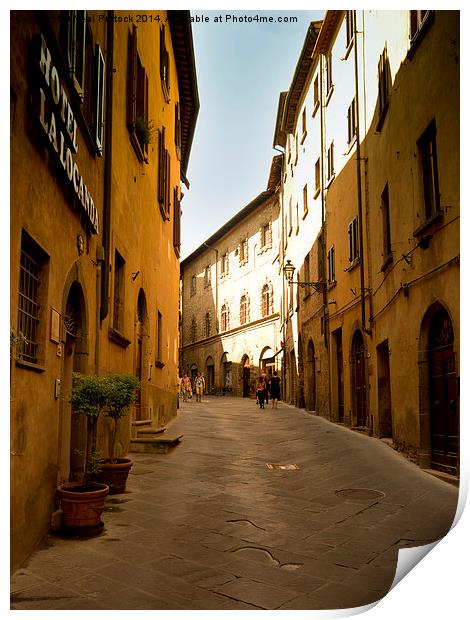  Streets of Volterra Print by Neal P