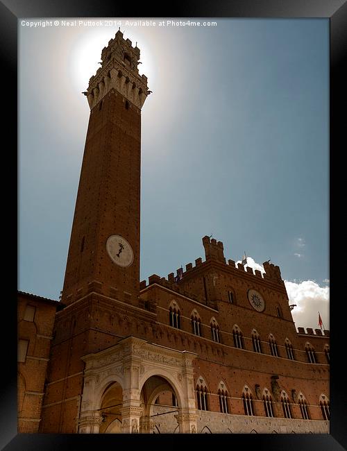 Torre del Mangia Framed Print by Neal P