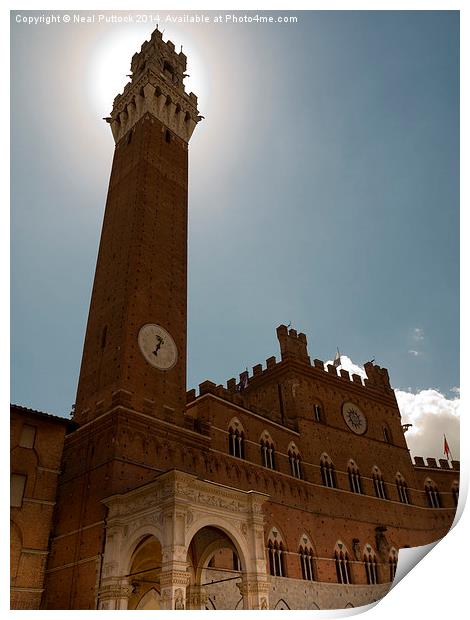 Torre del Mangia Print by Neal P