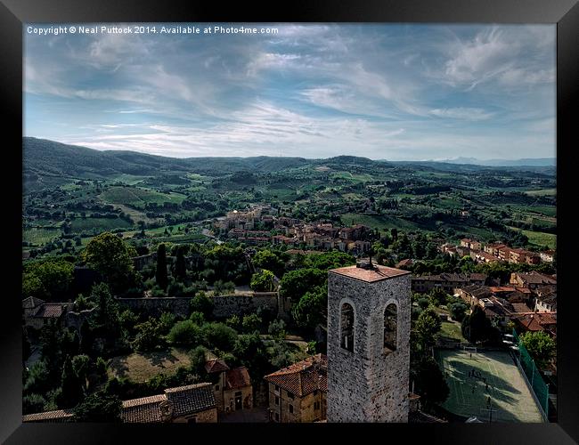  View from the Tower Framed Print by Neal P