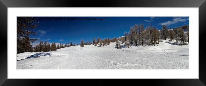  A Winter panorama Framed Mounted Print by Steven Plowman