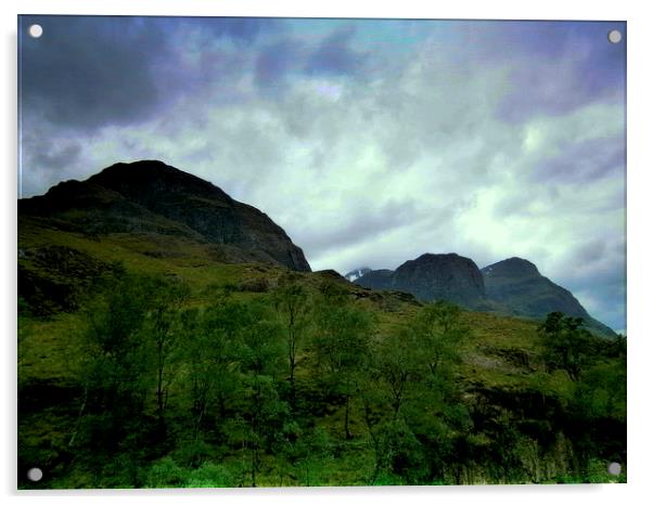  mighty highland scene Acrylic by dale rys (LP)