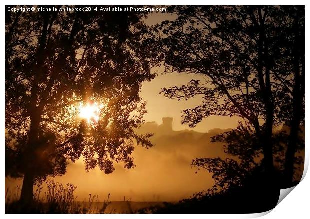  Sunrise Beyond Print by michelle whitebrook