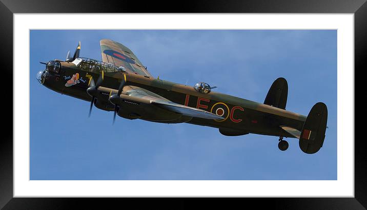 Lancaster Bomber Just Jane NX611 Framed Mounted Print by Oxon Images