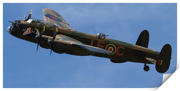 Lancaster Bomber Just Jane NX611 Print by Oxon Images