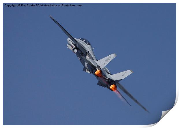 F14 Tomcat - 'Into the Wild Blue Yonder' Print by Pat Speirs