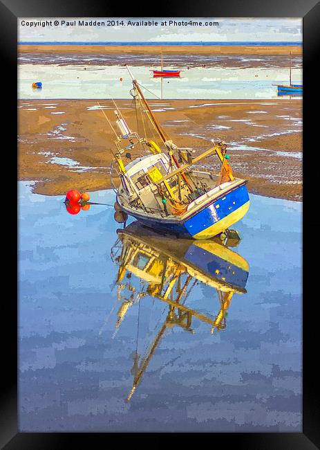  Small boat at Hoylake Framed Print by Paul Madden