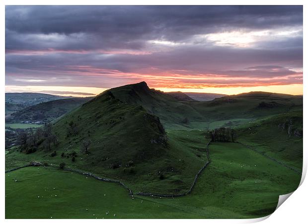  Parkhouse Hill Sunset Print by John Cropper