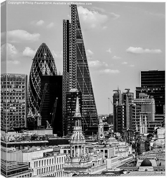  City of London Skyline Canvas Print by Philip Pound