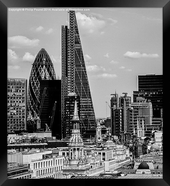  City of London Skyline Framed Print by Philip Pound