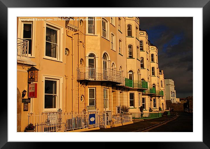 Storm Warning, Tenby Framed Mounted Print by Barrie Foster