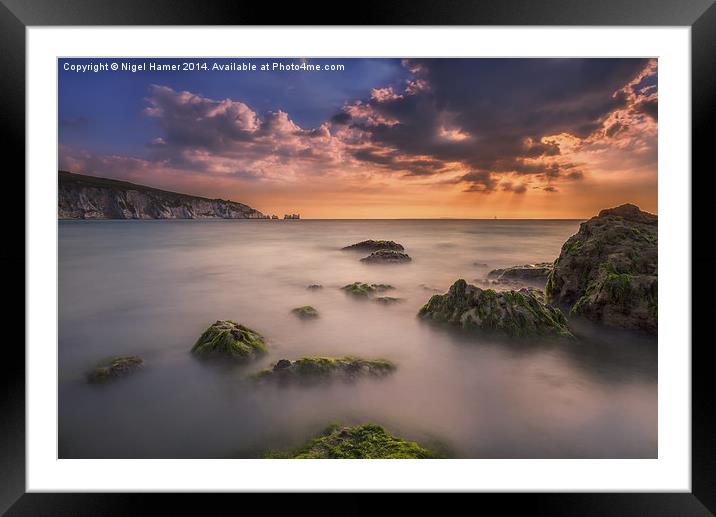 Alum Bay and The Needles #3 Framed Mounted Print by Wight Landscapes